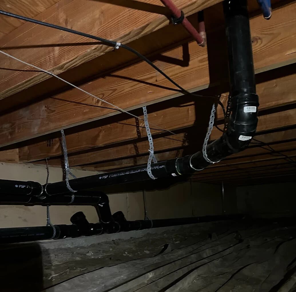 ABS drain lines installed by Anderson Plumbing and Gas Fitting in Kelowna