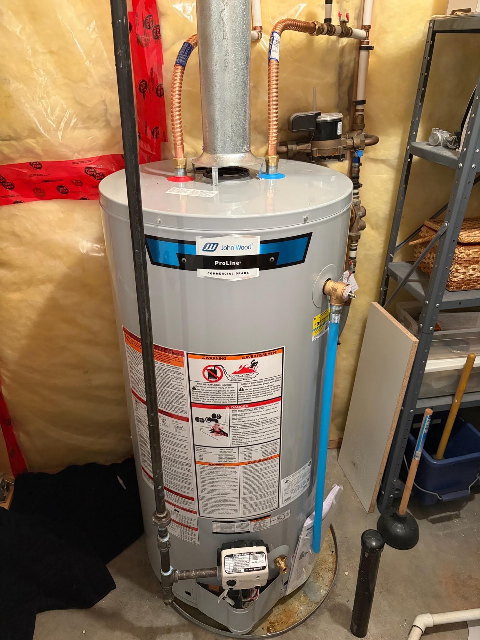 Commercial-grade water heater replacement